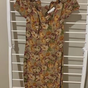Rare Young Edwardian Off-Shoulder Dress